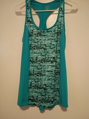 Champion  Women's Size M Duo dry Teal Tank Top Shirt